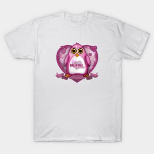 Valentine Loved - Pink Penguin T-Shirt